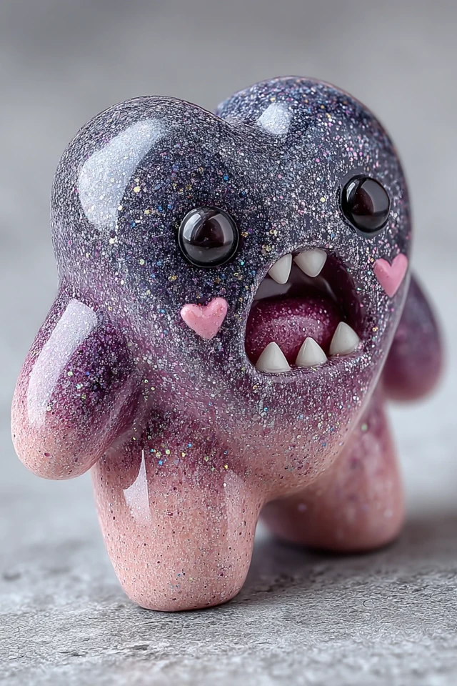 Heart Shaped Grimer Kawaii Punk Art