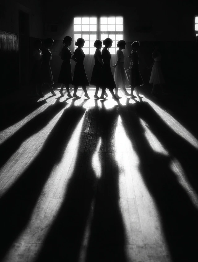 Ballet Dancers Light and Shadow Photography