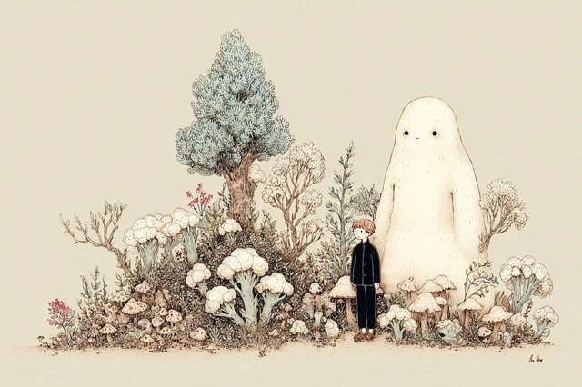 Brassica Forest Whimsical Illustration