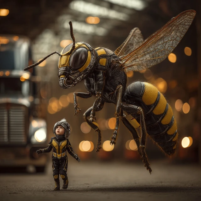 Baby Wasp Evangeline Lilly Marvel Macro Photo