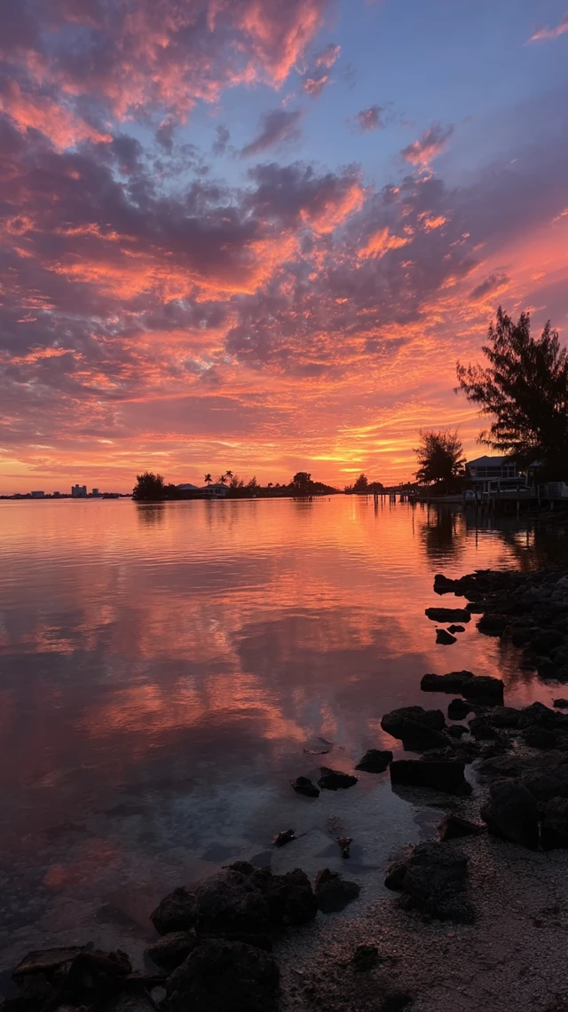 Sarasota Florida Sunset Stunning Clouds Florida Style