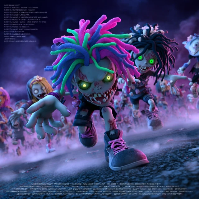 Cartoon Zombie Attack 3D CG Animation