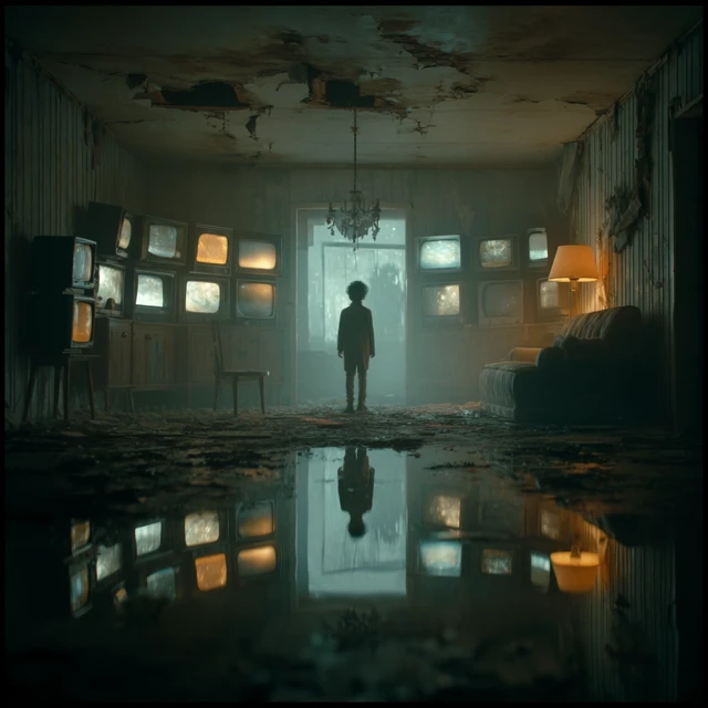 Abandoned Room Boy Starlight Galaxies