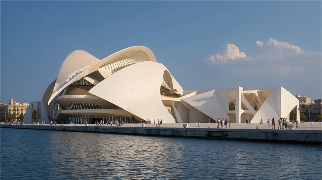 Waterfront Museum Architecture by Santiago Calatrava