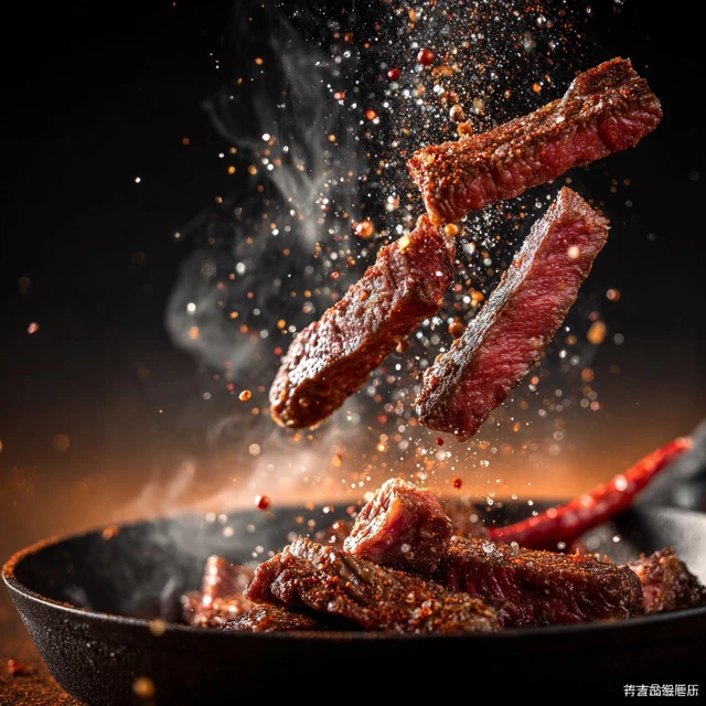 French Teppanyaki Steak with Seasoning