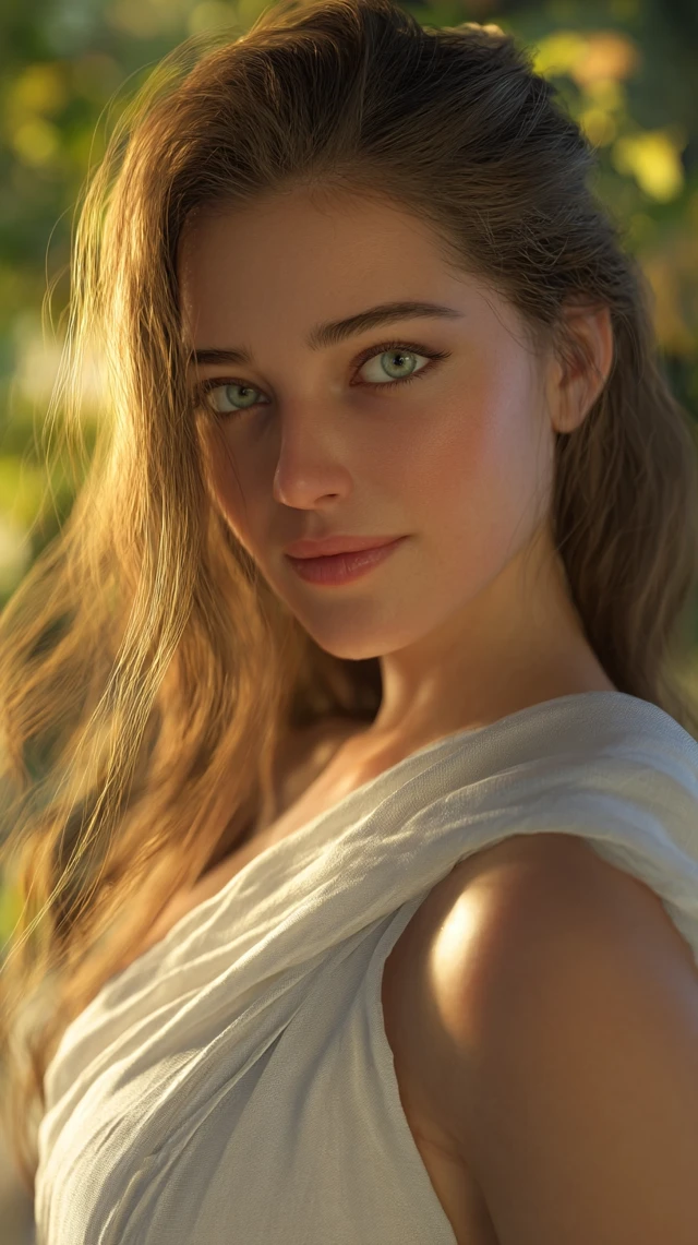 Eve in the Garden of Eden Ultra Realistic Portrait