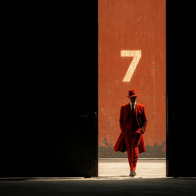 Red Hatman Mystery At Door 7 Ultra Realistic Photo