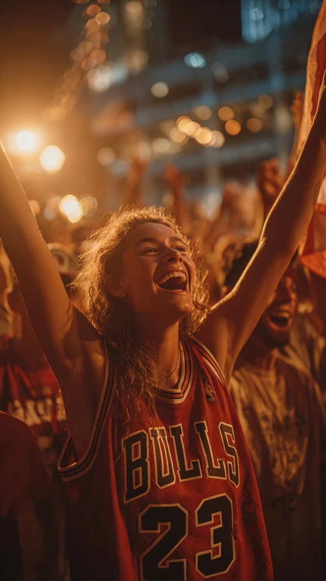 Chicago Bulls NBA Finals Victory Celebration 1998