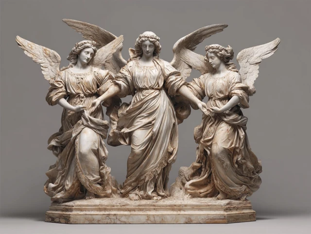 Triple Goddess of Mercy Michelangelo Style