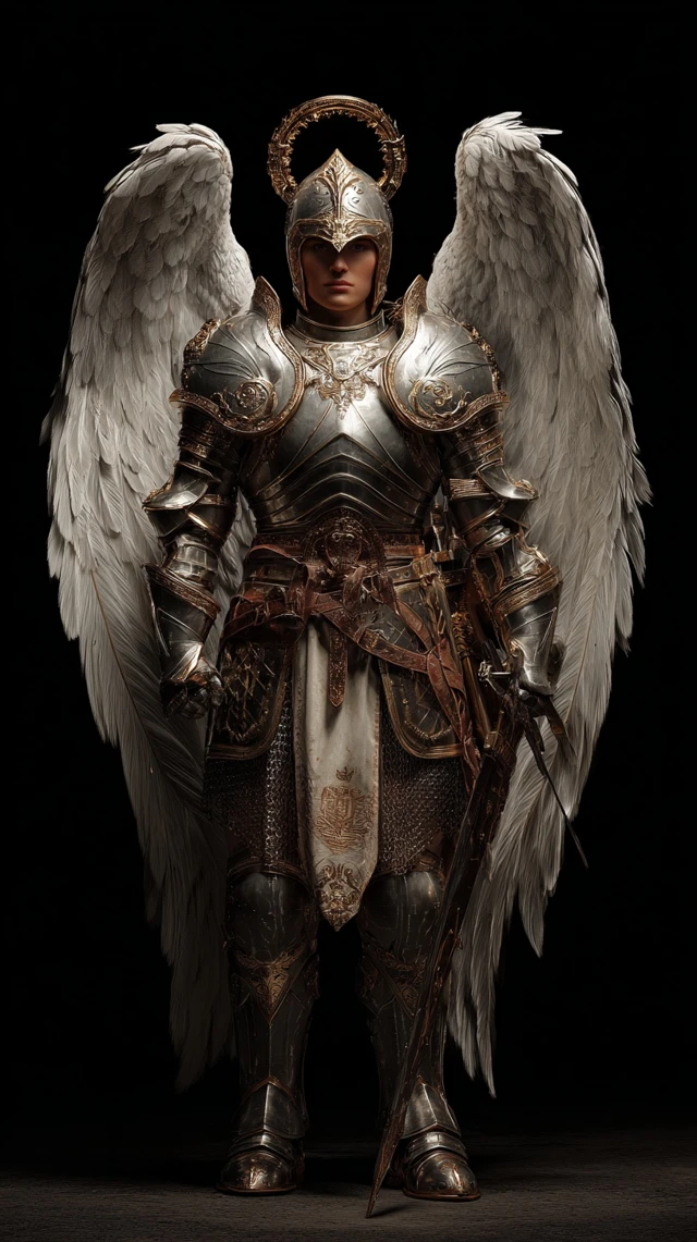 Warrior Angel St Michael in Armor Digital Painting