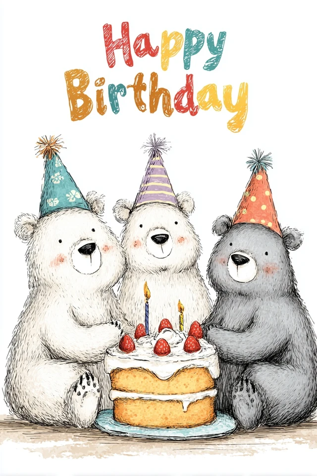 Happy Birthday Bears Celebration