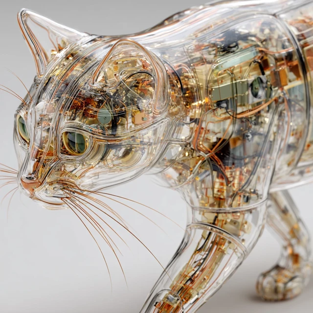 Transparent Electronic Cat Wildlife Photography
