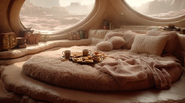 Star Trek Bedroom on Alien Planet