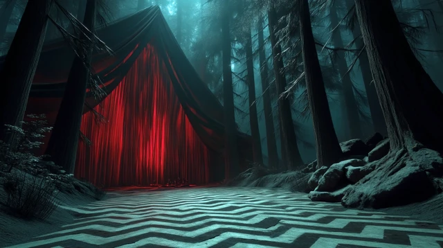Haunted Forest Occult Symbolism Art