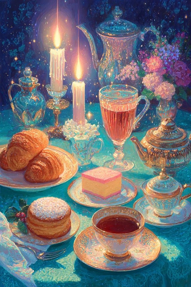 Parisian Tea Time: Belle Epoque Illustration