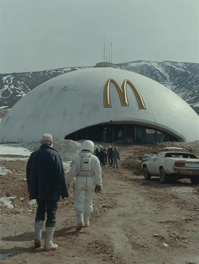 SciFi McDonald Logo Terry Gilliam Inspired
