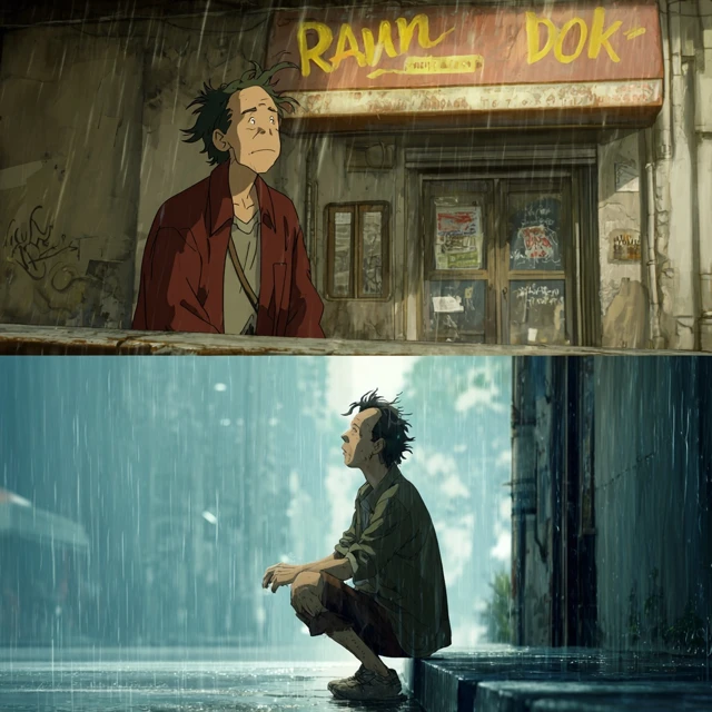 Anime Rain Dog Tom Waits Music Video