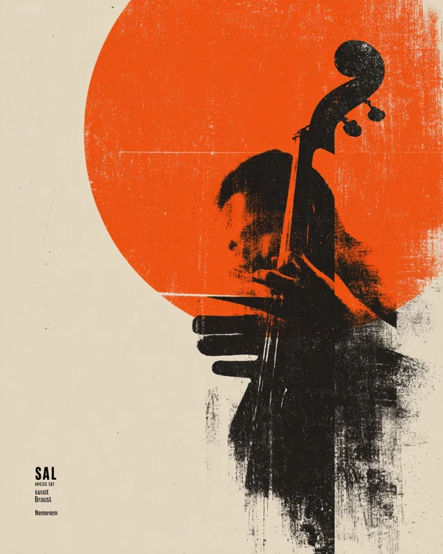 Saul Bass Jazz Poster Retro Minimalist 1960s