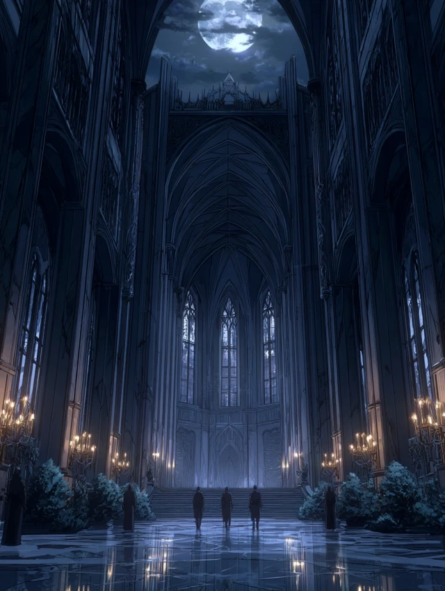 Castlevania Anime Throne Room at Night
