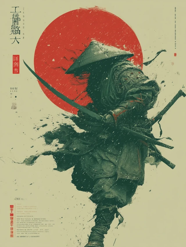 Yang Zhi: Water Margin Warrior in Ink Painting