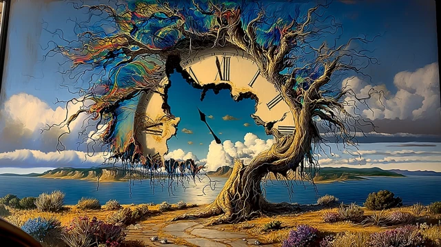 Surreal Dreamscape Art Time and Nature