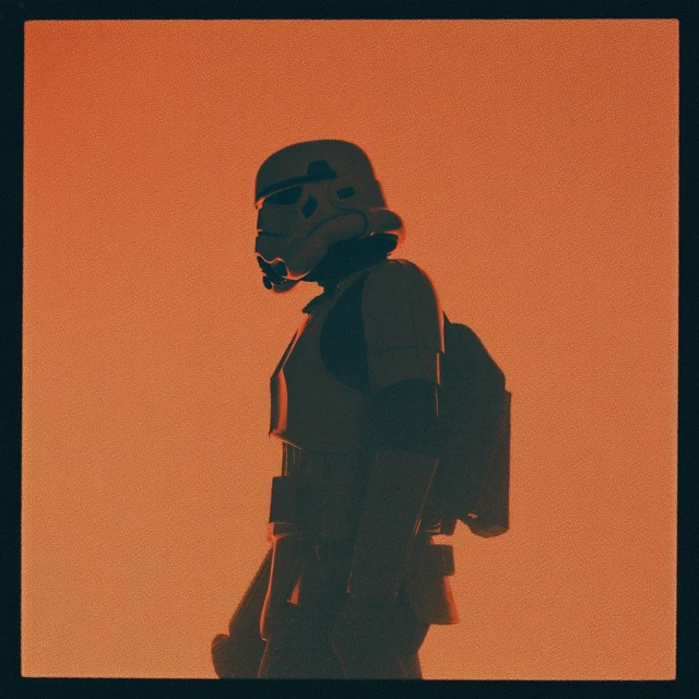 Stormtrooper Silhouette on Kodak Portra