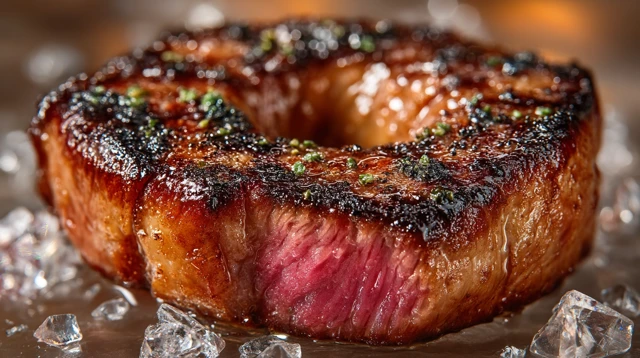 Donut Wagyu Beef Ultra HDR Food Shot