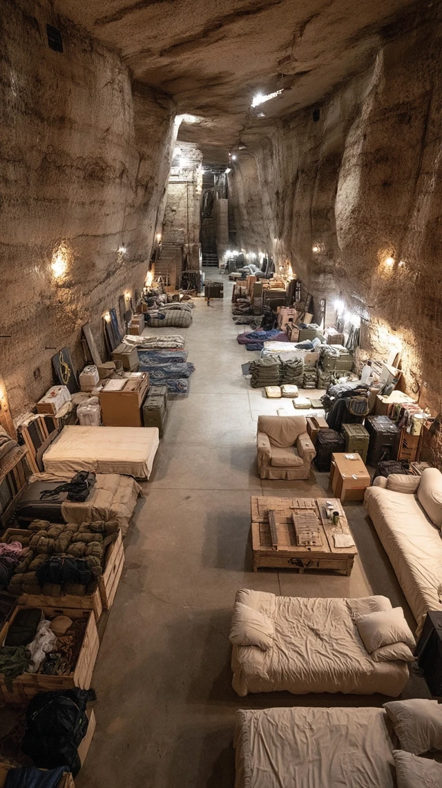 Underground Cave Shelter Interior