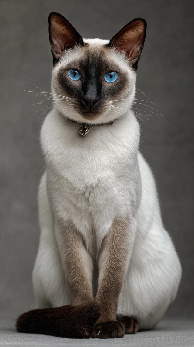 Siamese Cat Luna Portrait Regal and Sophisticated