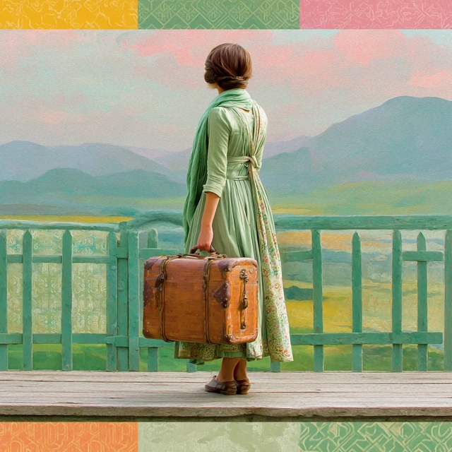 Woman Traveller Waiting Adventure