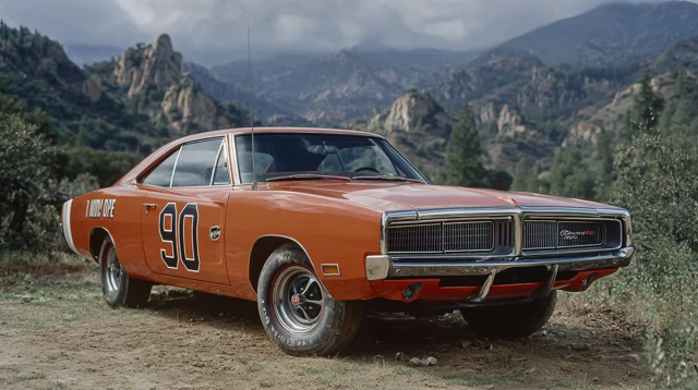 General Lee 80s Photo The Dukes of Hazzard