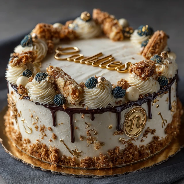 Caddies Birthday Cake with Virgo Zodiac Sign