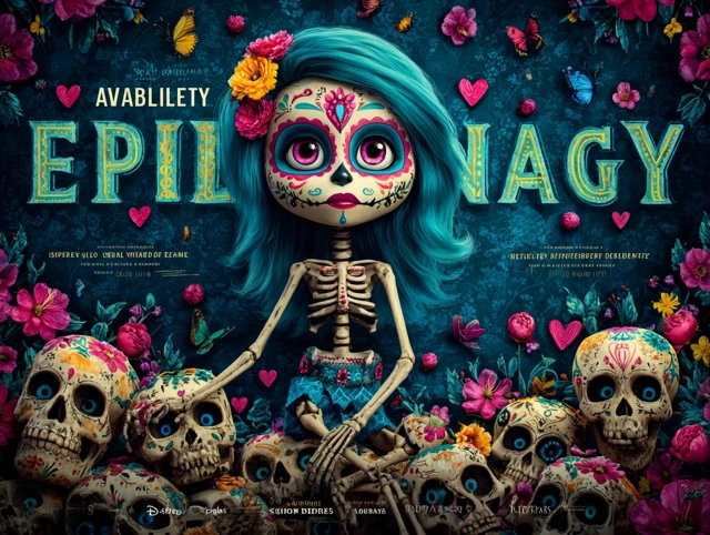 Epidemiology Sugar Skull Day of the Dead Poster