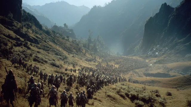 Epic Fantasy Army Marching to War