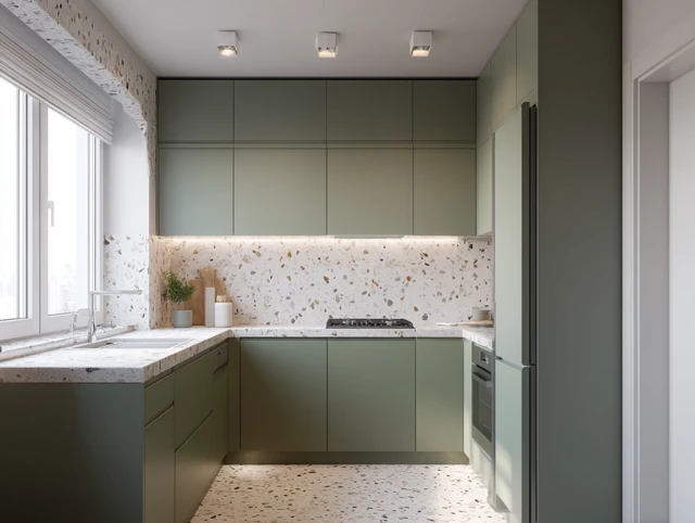 Modern Minimalist Kitchen Design Russian Apartment