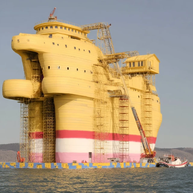 Noahs Ark Under Construction Ocean Sunny