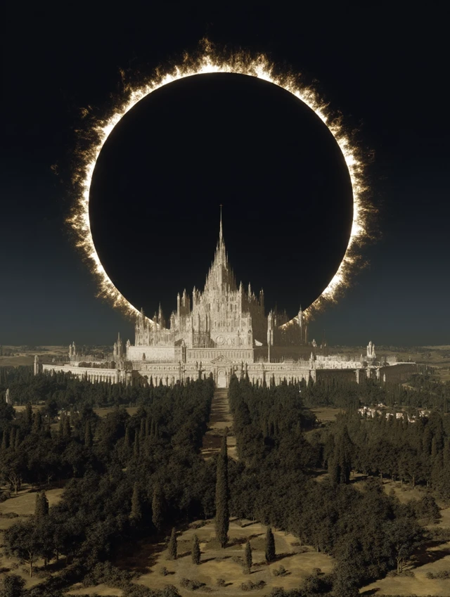Celestial Divinity Surreal Landscape Art