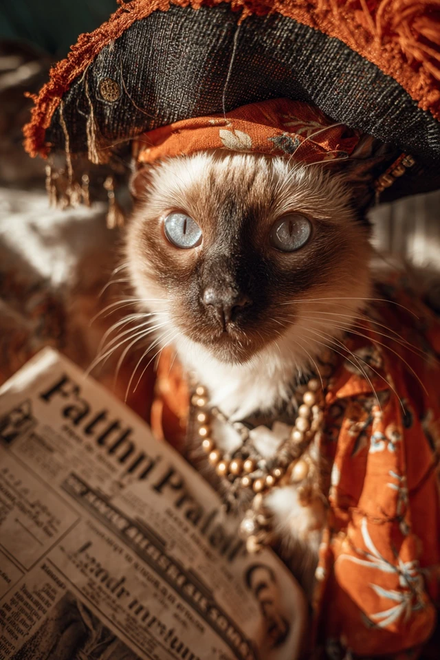 Pirate Siamese Cat Florida Man Headline