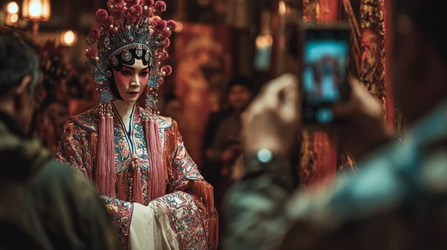 Chinese Opera in Hong Kong National Geographic Style