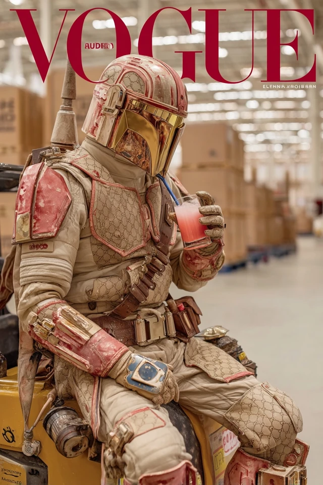 Mandalorian Vogue Cover: Space Fashion