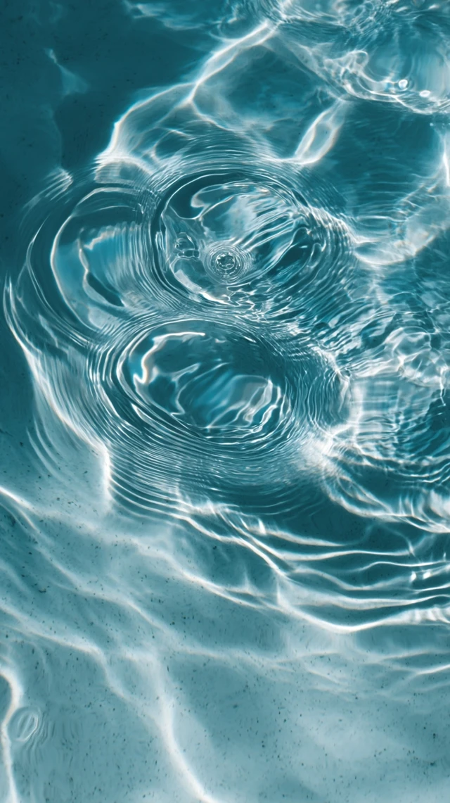 Water Ripples Surface Blue Calm Serene