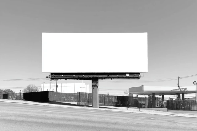 Empty Billboard Architect Photography