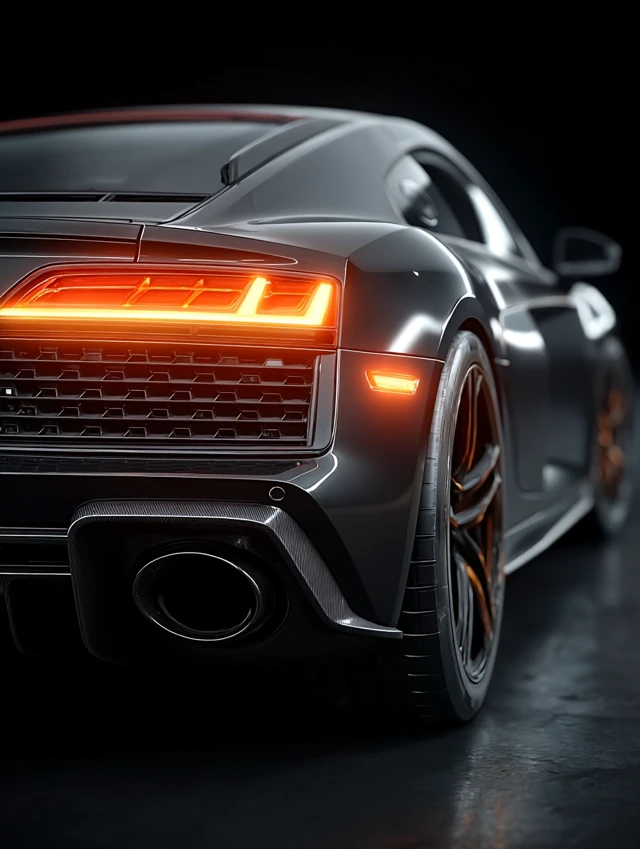 Audi R8 Type 42 Cinematic Rear View