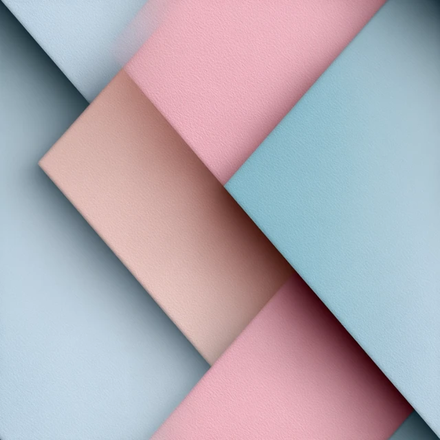 Minimalist Abstract Geometric Pastel Art