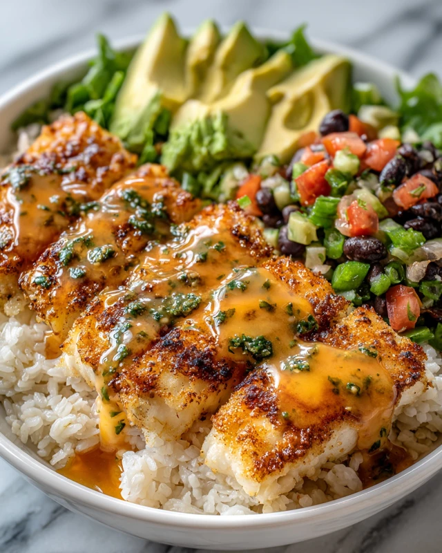 Blackened Fish Taco Bowl Recipe Delicious Food Photo