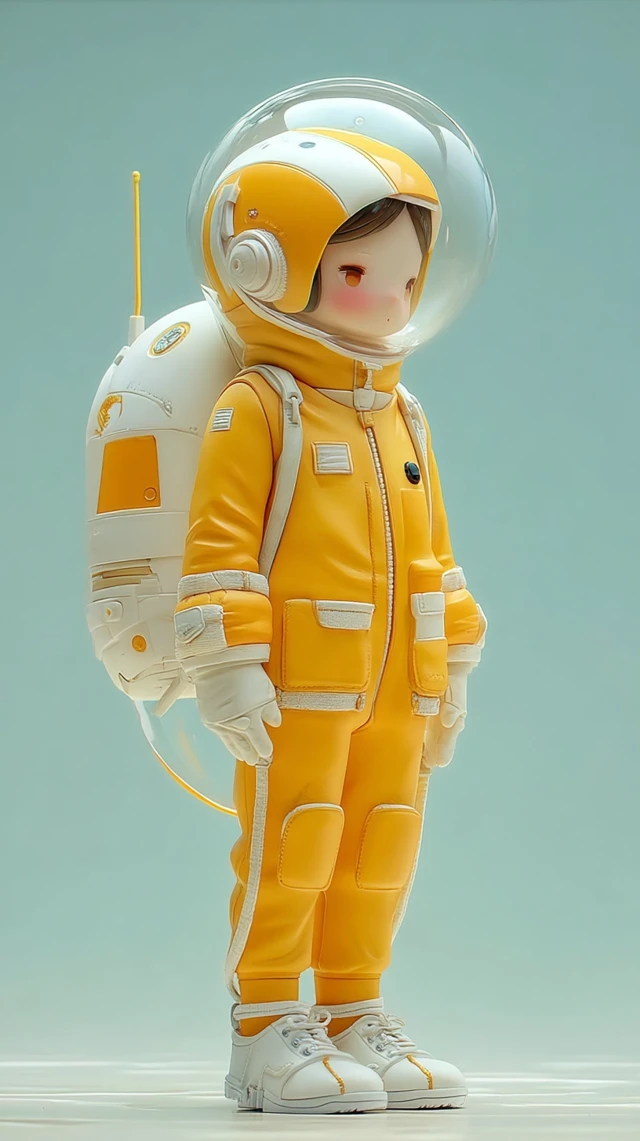 Cute Astronaut Girl Figurine - Collectible Design