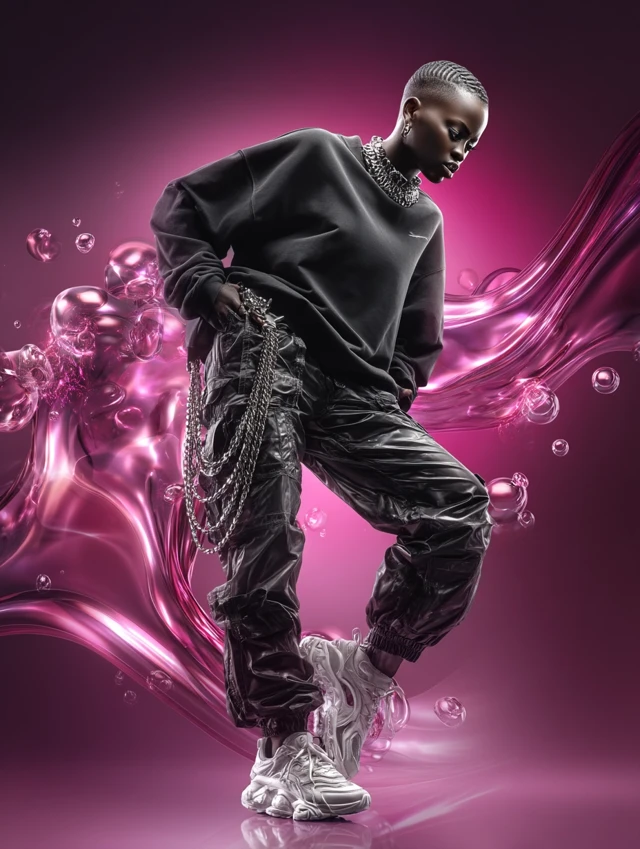 Sportswear Fashion Advertisement Featuring Young Model