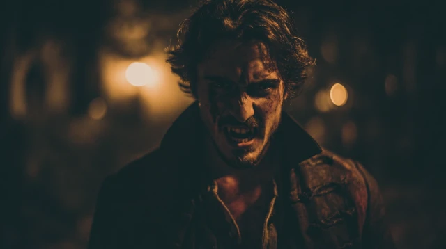 Stunning Man in Graveyard: Vampire Hunter