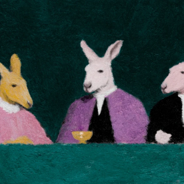 Kangaroo Court Surreal Illustration