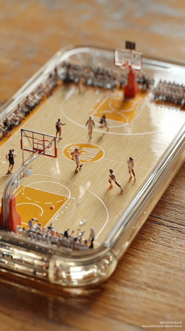 iPhone Basketball Court Isometric Shot
